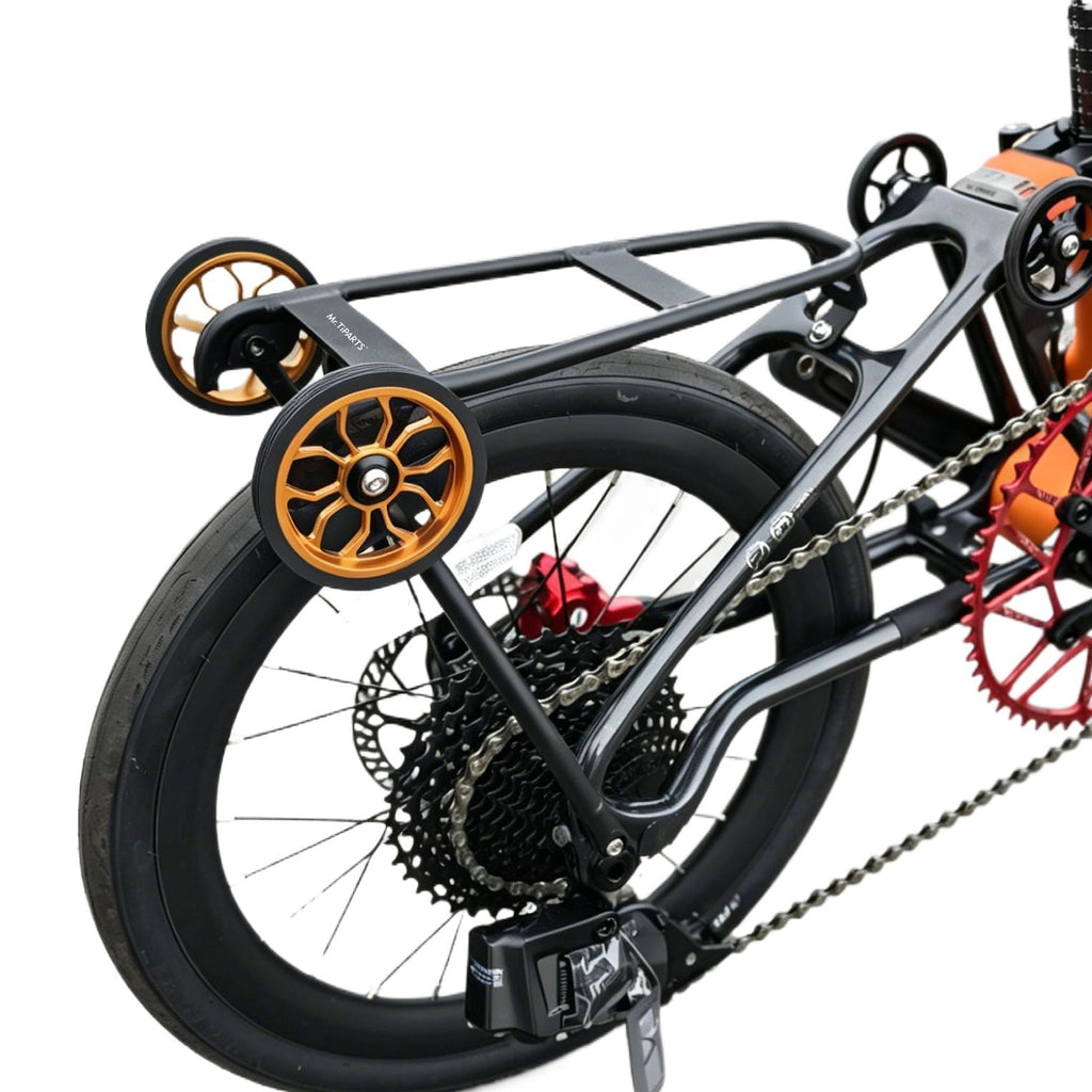 Mr. TiPARTS Easy Wheels + Rack for JAVA Neo Folding Bike