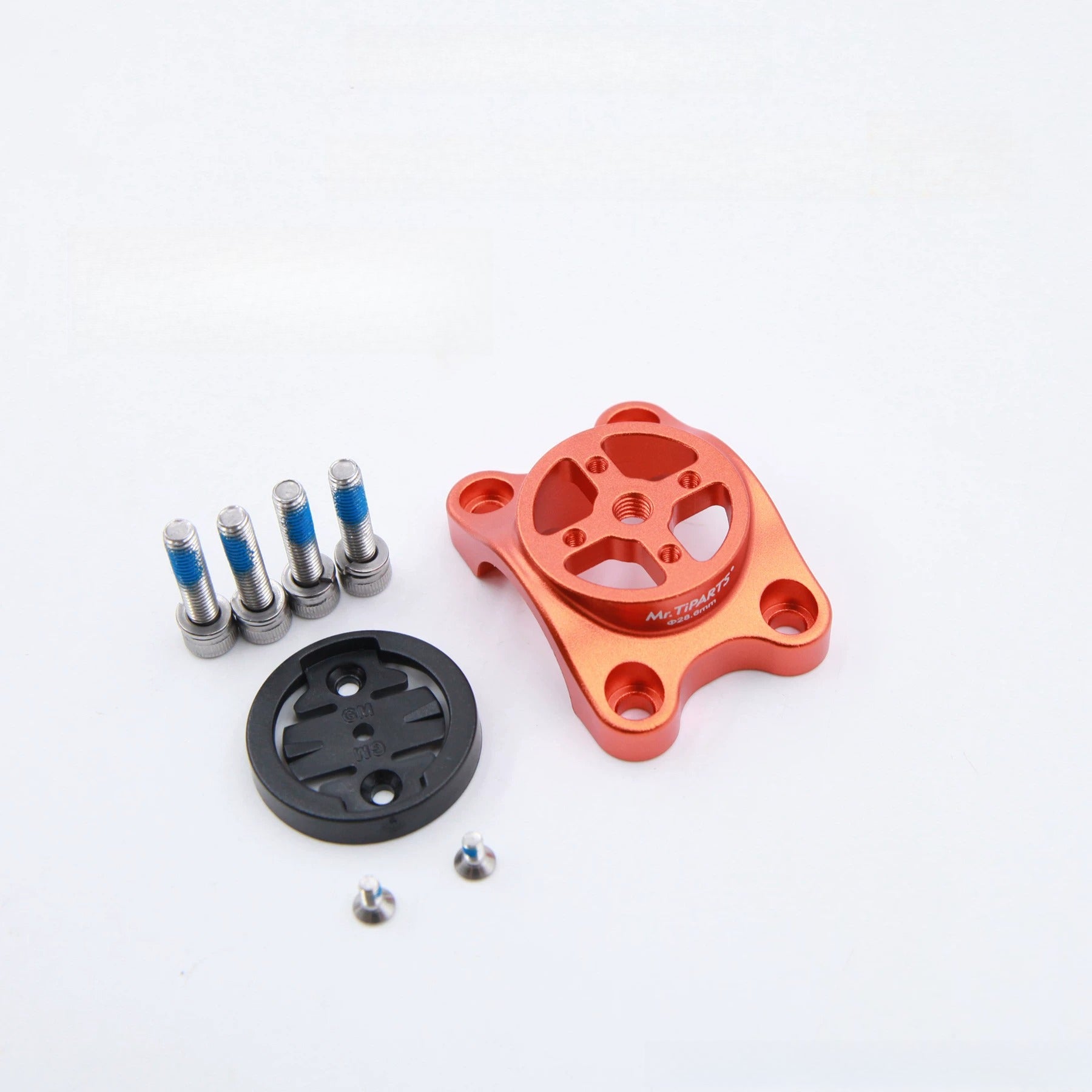 TiPARTS Stem Top Cap Mount for Java Neo Folding Bike 25.4 28.6 Handlebar Garmin Phone Holder Base