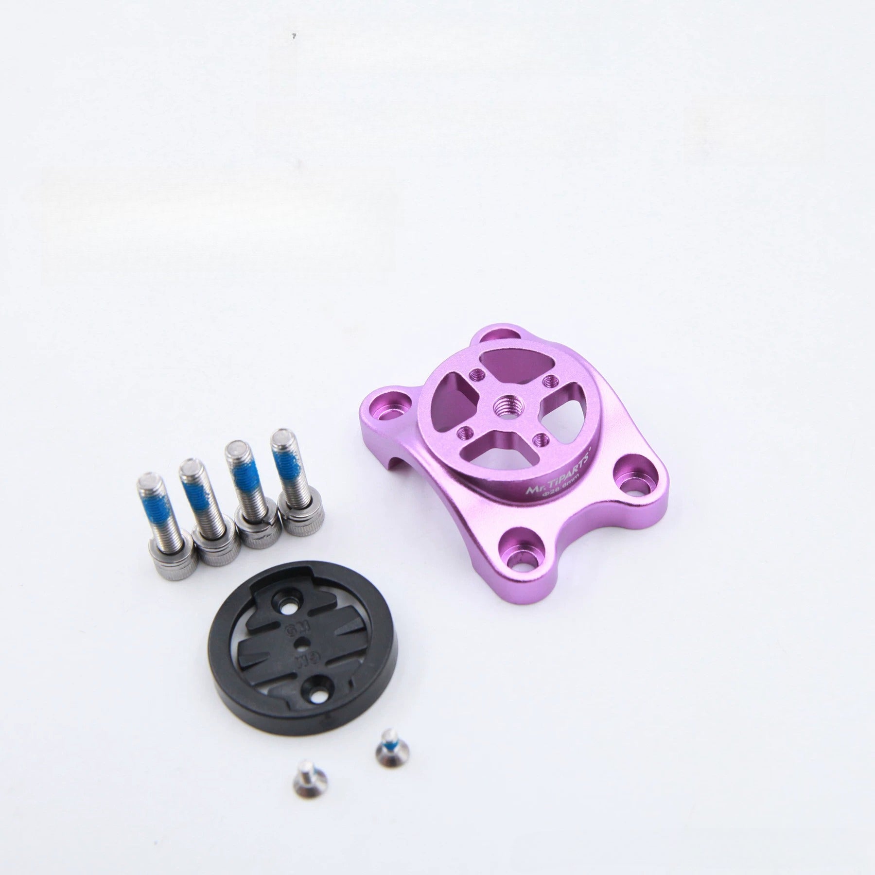 TiPARTS Stem Top Cap Mount for Java Neo Folding Bike 25.4 28.6 Handlebar Garmin Phone Holder Base