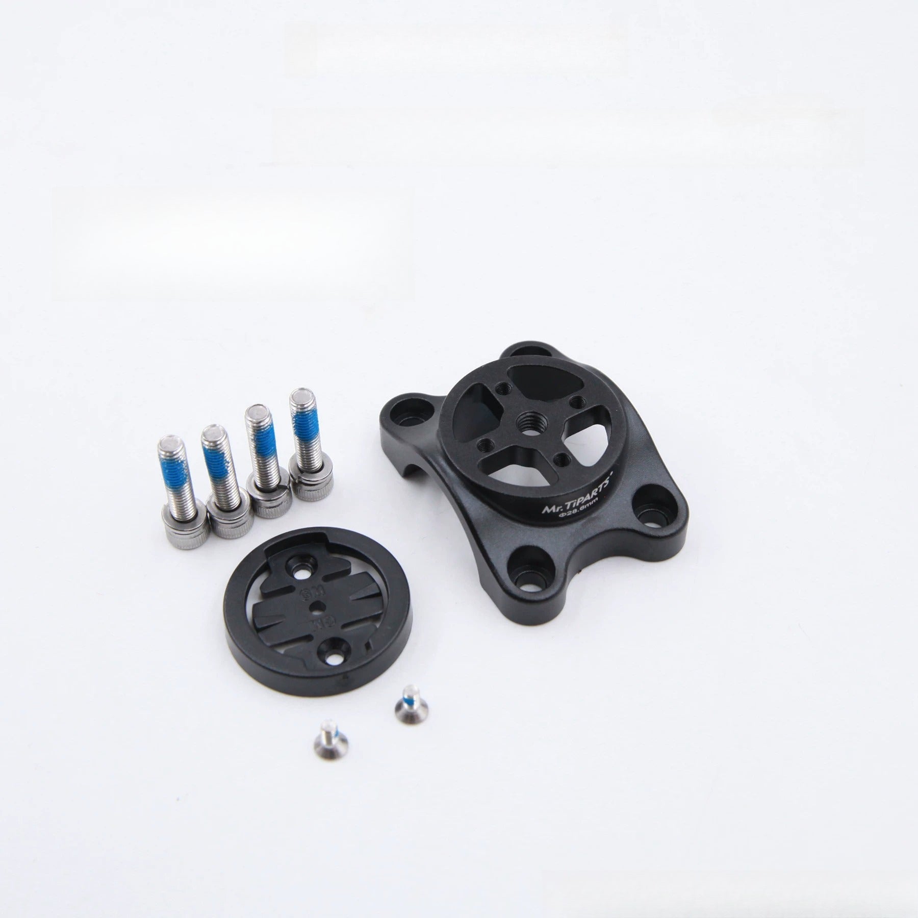 TiPARTS Stem Top Cap Mount for Java Neo Folding Bike 25.4 28.6 Handlebar Garmin Phone Holder Base