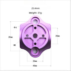 TiPARTS Stem Top Cap Mount for Java Neo Folding Bike 25.4 28.6 Handlebar Garmin Phone Holder Base