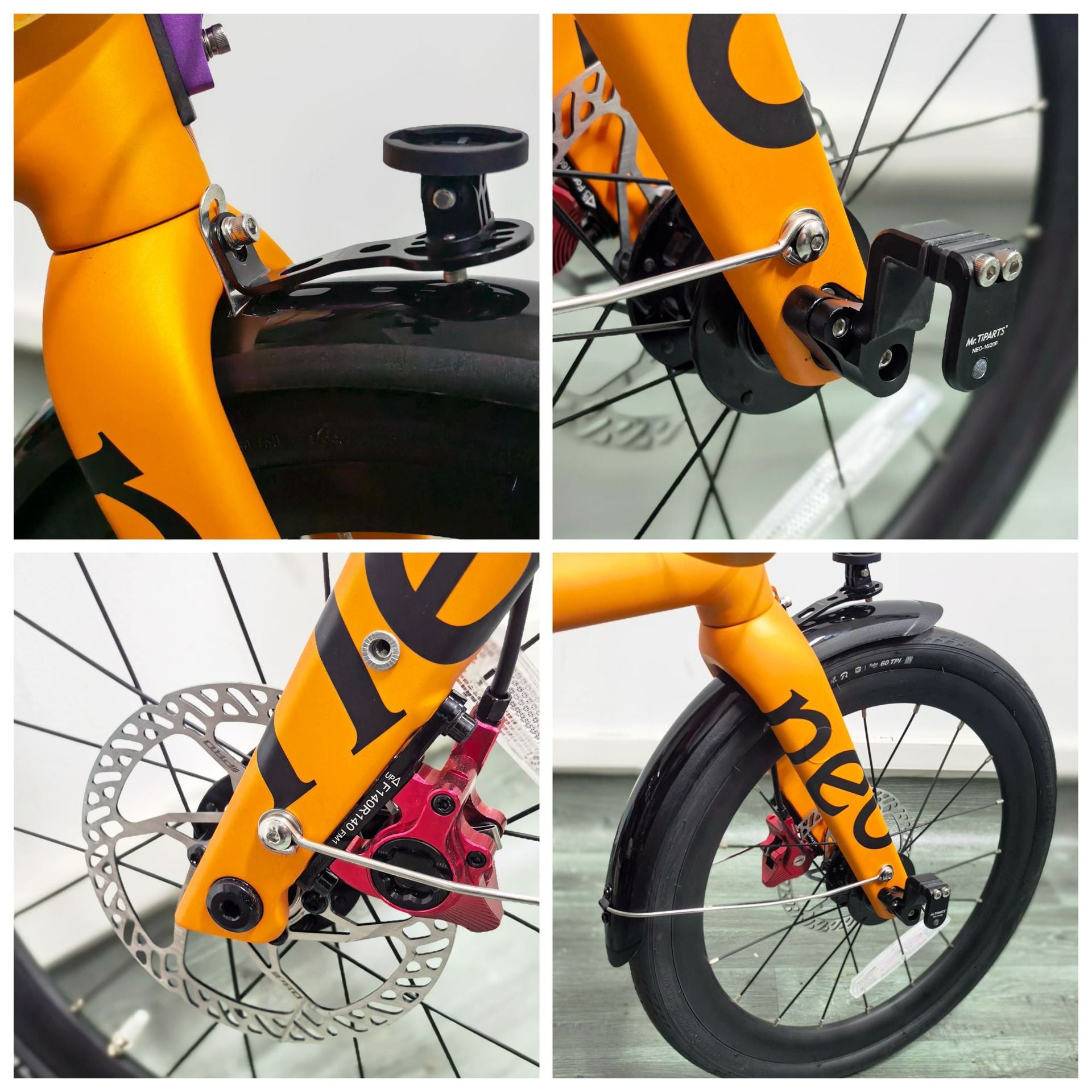Mr. TiPARTS Heckgepäckträger + Easy Wheels + Schutzblech-Set für JAVA Neo