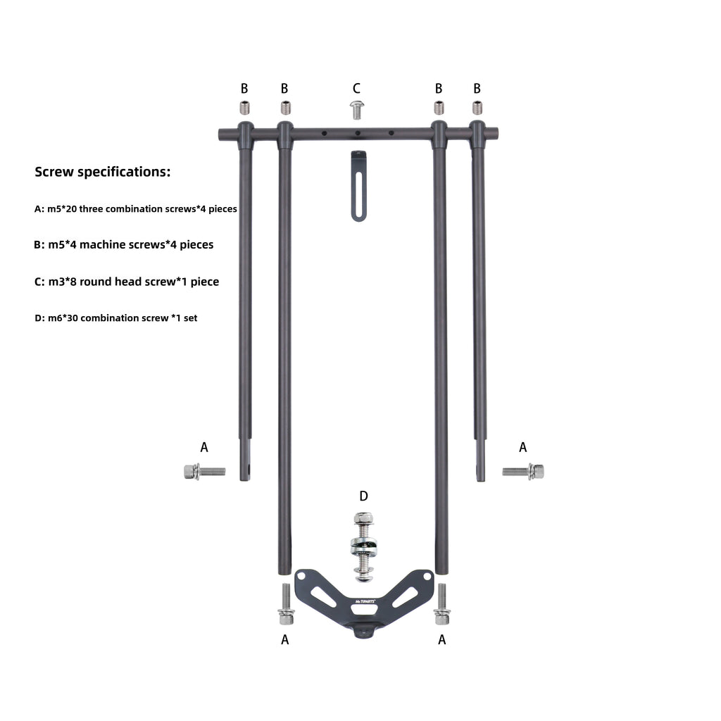 Rear Rack for Java Neo Folding Bike – Aluminum Alloy Cargo Rack(16'' / 20'')