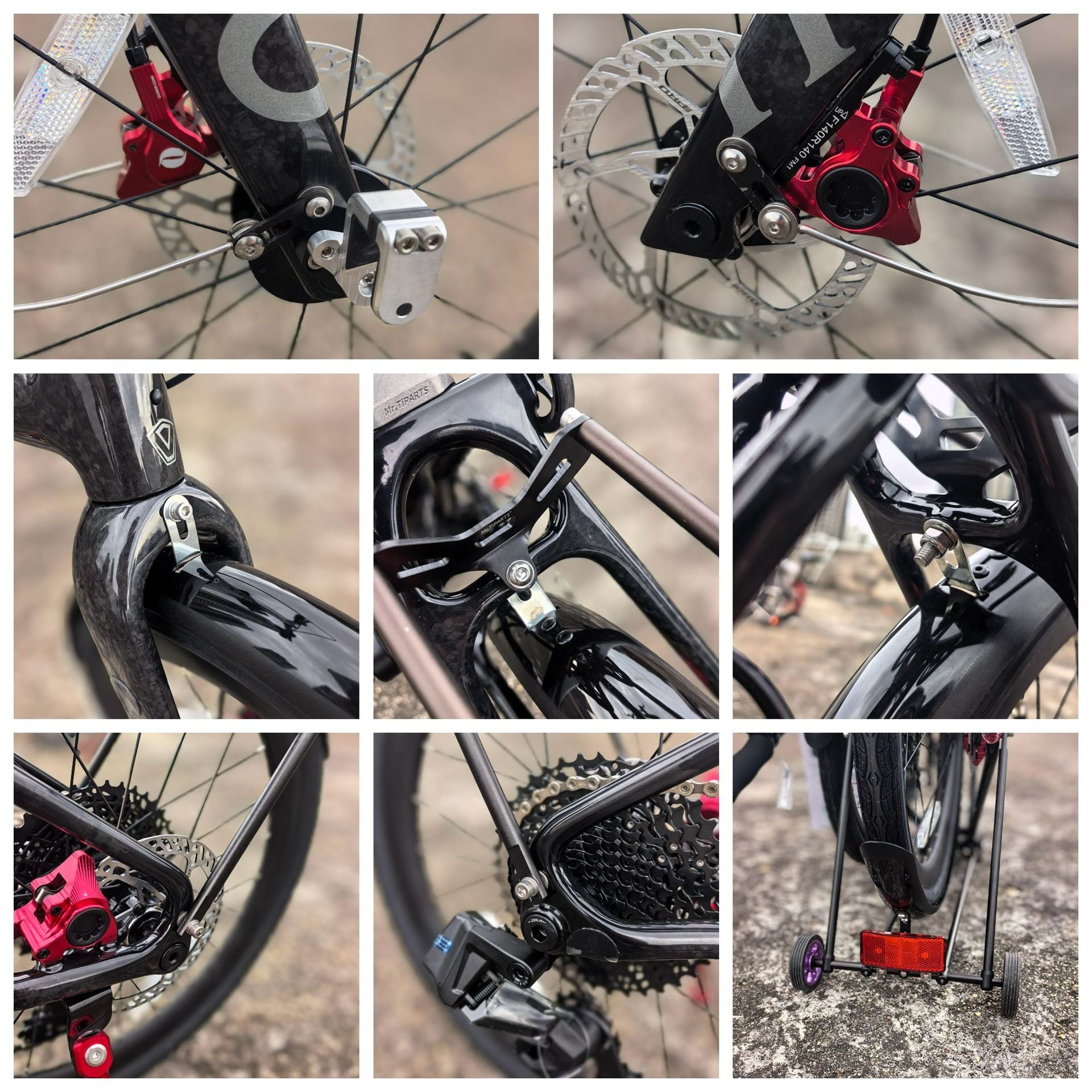 Mr. TiPARTS Heckgepäckträger + Easy Wheels + Schutzblech-Set für JAVA Neo