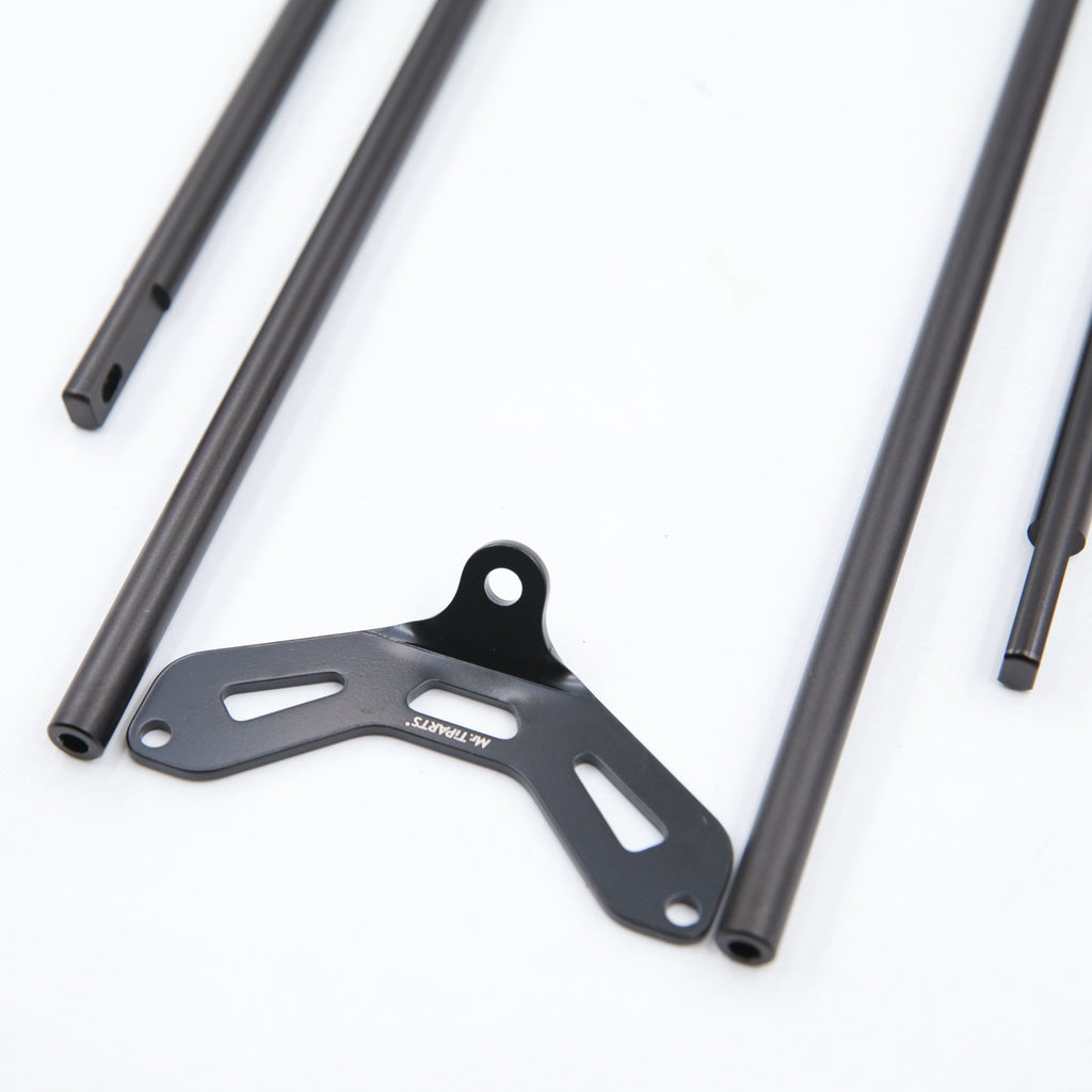 Mr. TiPARTS Heckgepäckträger + Easy Wheels + Schutzblech-Set für JAVA Neo