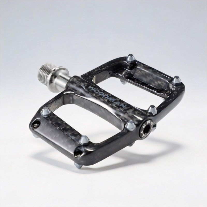 carbon fiber pedals Carbon Fiber Pedals with Titanium Axle for Folding Bike Lightweight Flat Pedal Quick Release Option