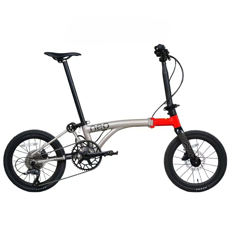 JAVA NEO Folding Bike – Aluminum Frame | Carbon Fork | 9-Speed | 16”