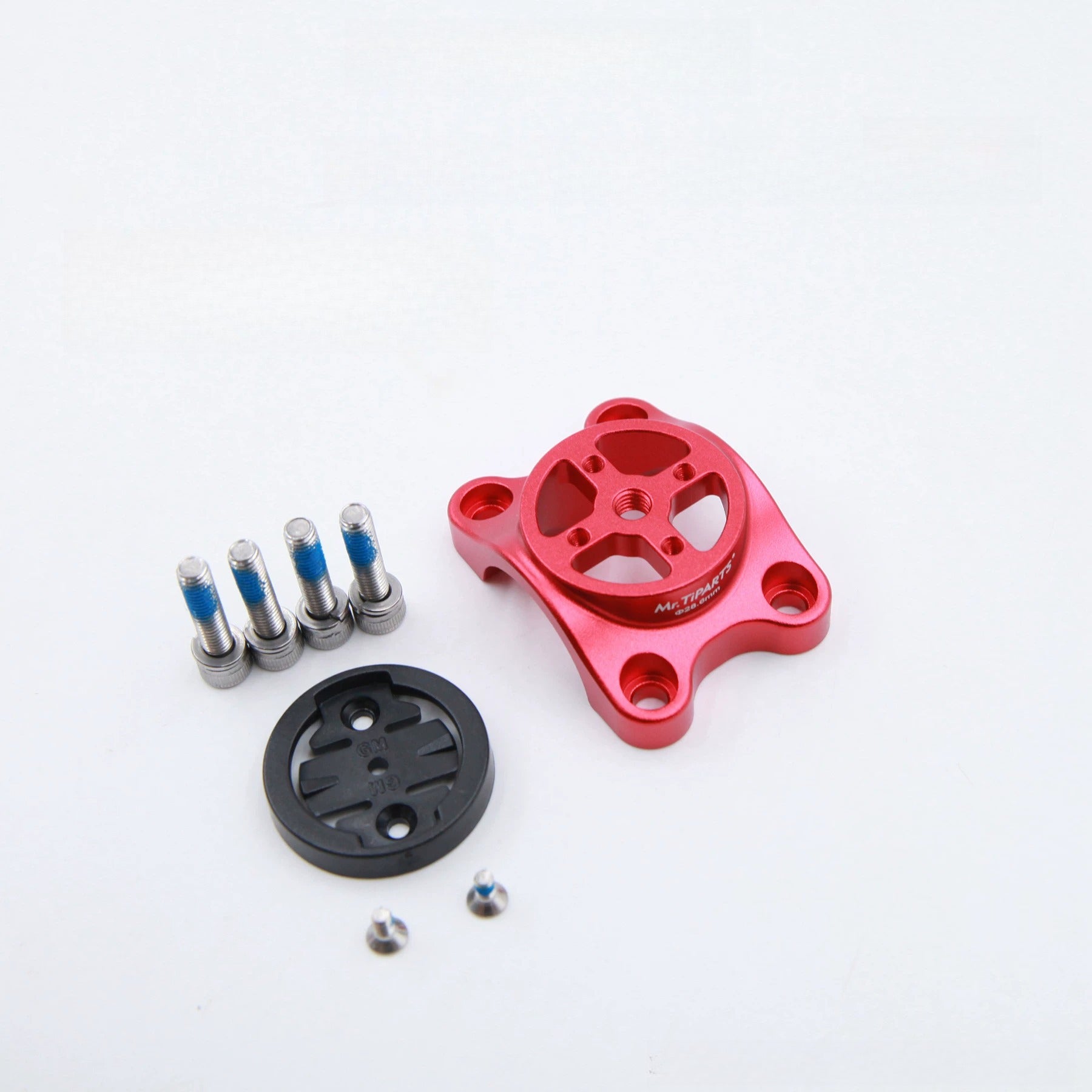 TiPARTS Stem Top Cap Mount for Java Neo Folding Bike 25.4 28.6 Handlebar Garmin Phone Holder Base